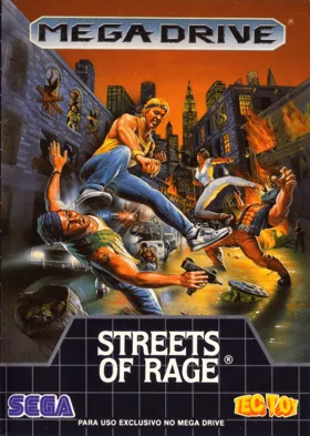 Bare Knuckle - Ikari no Tetsuken ~ Streets of Rage (World) (Rev A) box cover front